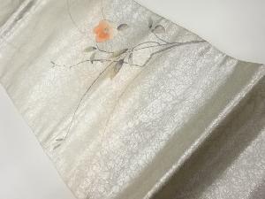 金彩椿模様刺繍名古屋帯